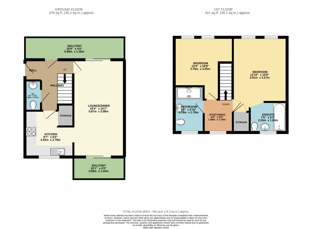 Floorplan for Peartree Bridge, Milton Keynes, Buckinghamshire