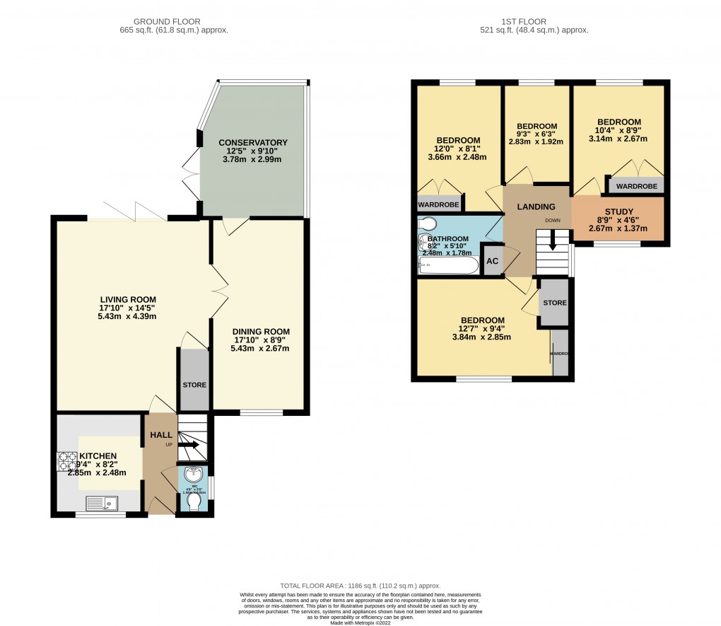 Floorplan for Tattenhoe, Milton Keynes, Buckinghamshire