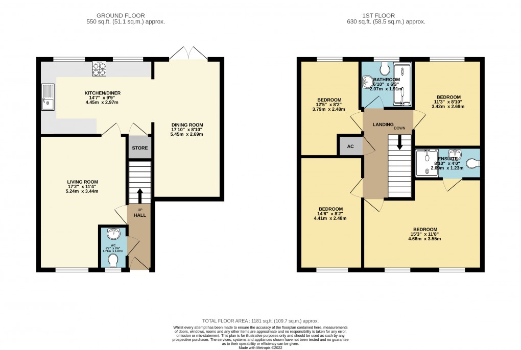 Floorplan for Westcroft, Milton Keynes, Buckinghamshire