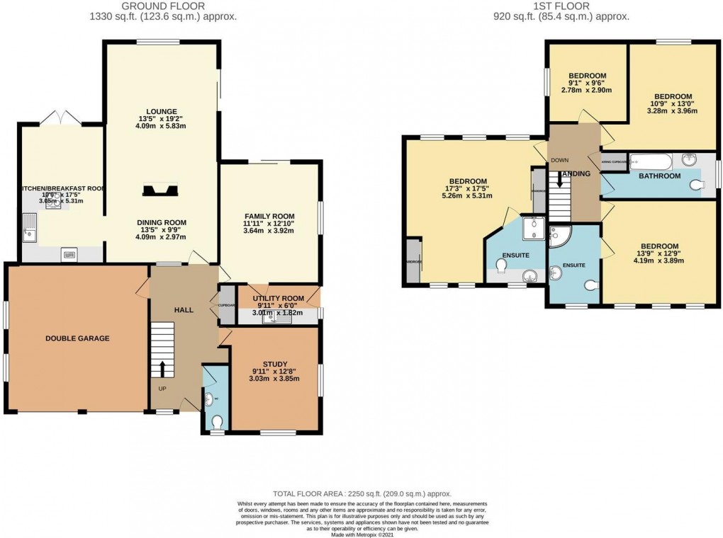 Floorplan for Willen, Milton Keynes, Buckinghamshire