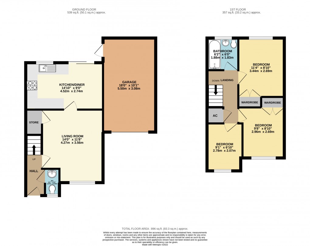 Floorplan for Kents Hill, Milton Keynes, Buckinghamshire