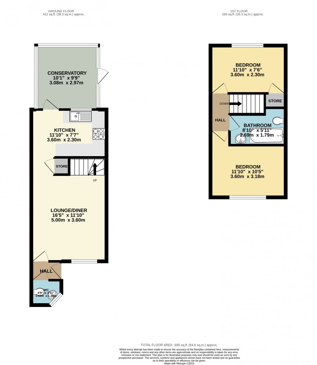 Floorplan for Monkston, Milton Keynes, Buckinghamshire