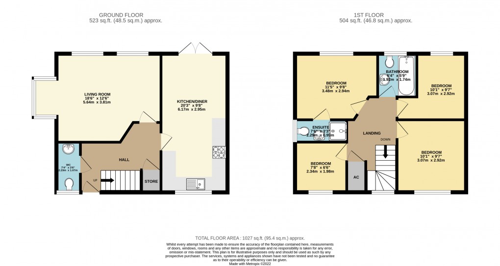 Floorplan for Grange Farm, Milton Keynes, Buckinghamshire