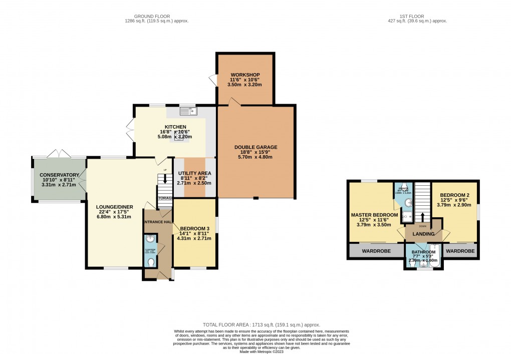 Floorplan for Great Linford, Milton Keynes, Buckinghamshire