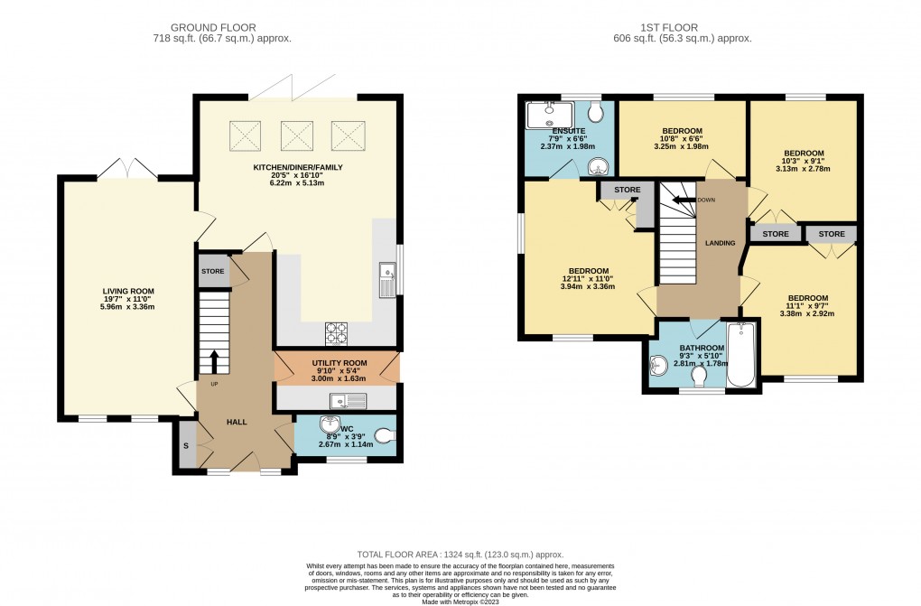 Floorplan for Broughton, Milton Keynes, Buckinghamshire