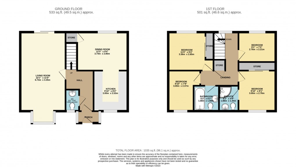 Floorplan for Crownhill, Milton Keynes, Buckinghamshire