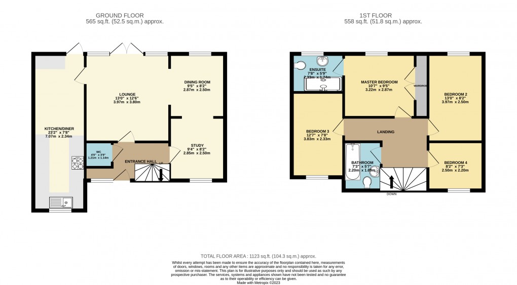 Floorplan for Heelands, Milton Keynes, Buckinghamshire