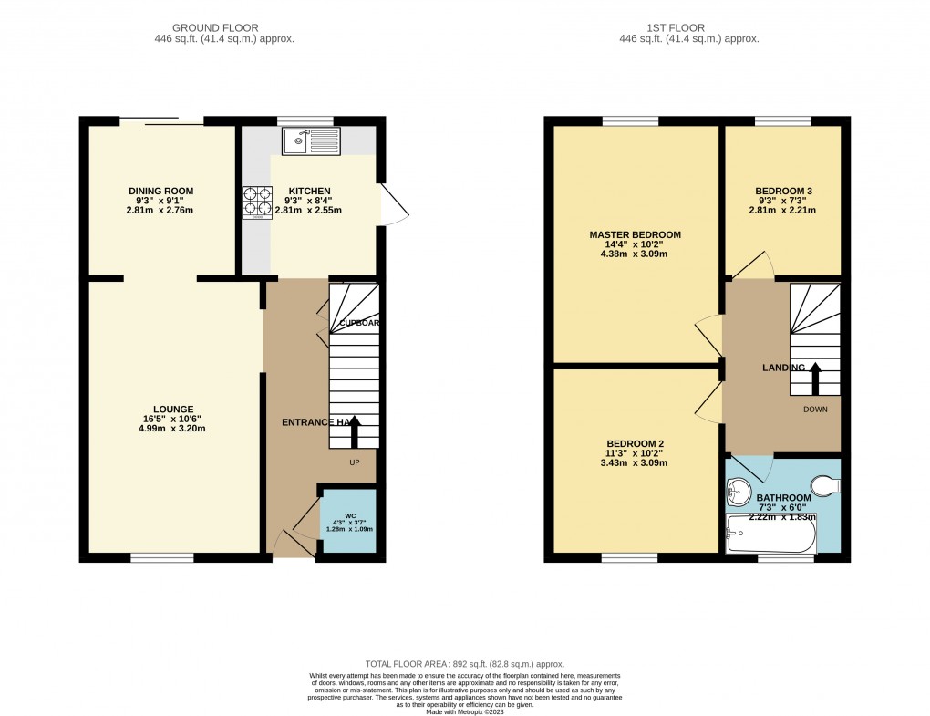 Floorplan for Downs Barn, Milton Keynes, Buckinghamshire