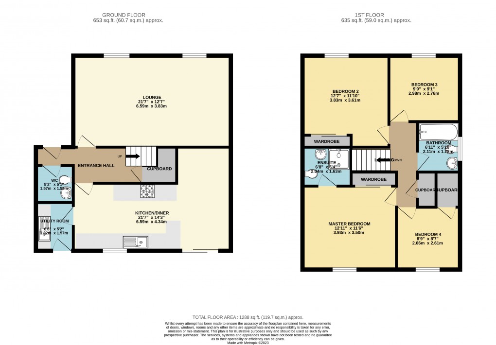 Floorplan for Two Mile Ash, Milton Keynes, Buckinghamshire