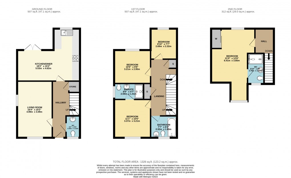 Floorplan for Brooklands, Milton Keynes, Buckinghamshire