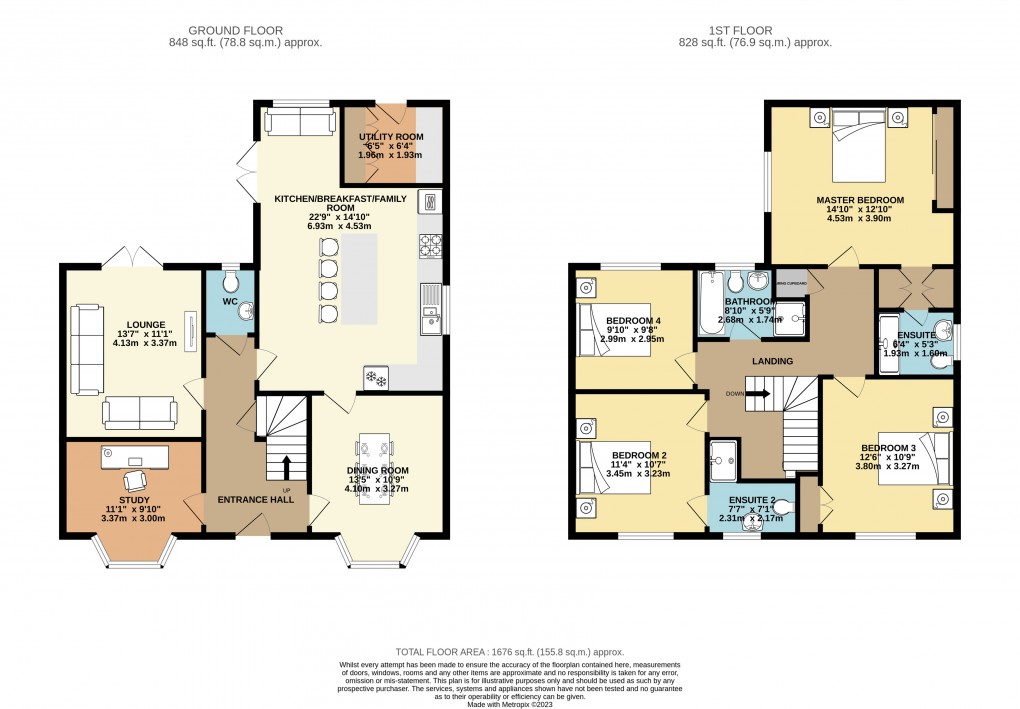 Floorplan for Oakridge Park, Milton Keynes, Buckinghamshire