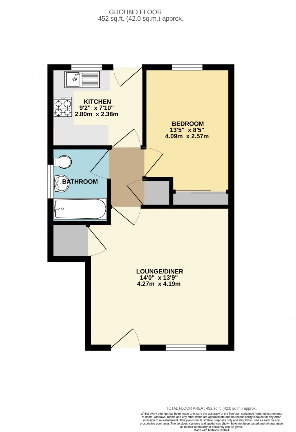 Floorplan for Shenley Brook End, Milton Keynes, Buckinghamshire