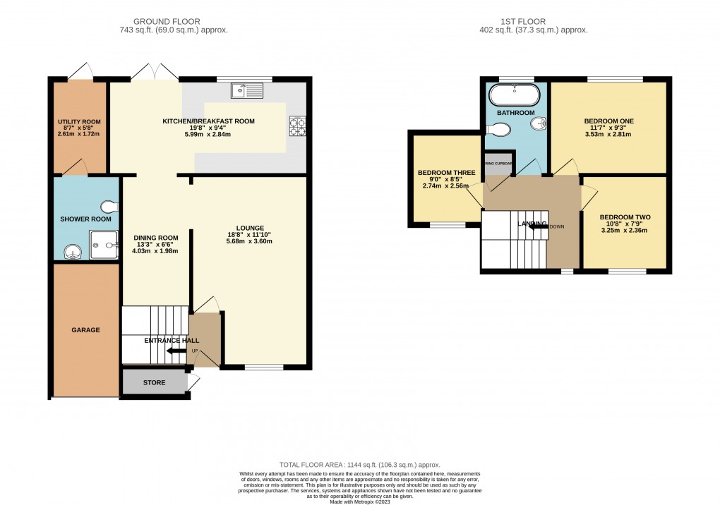 Floorplan for Greenleys, Milton Keynes, Buckinghamshire