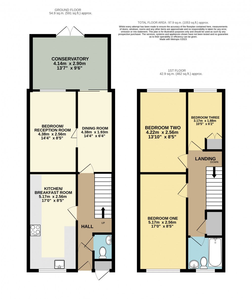 Floorplan for Bletchley, Milton Keynes, Buckinghamshire