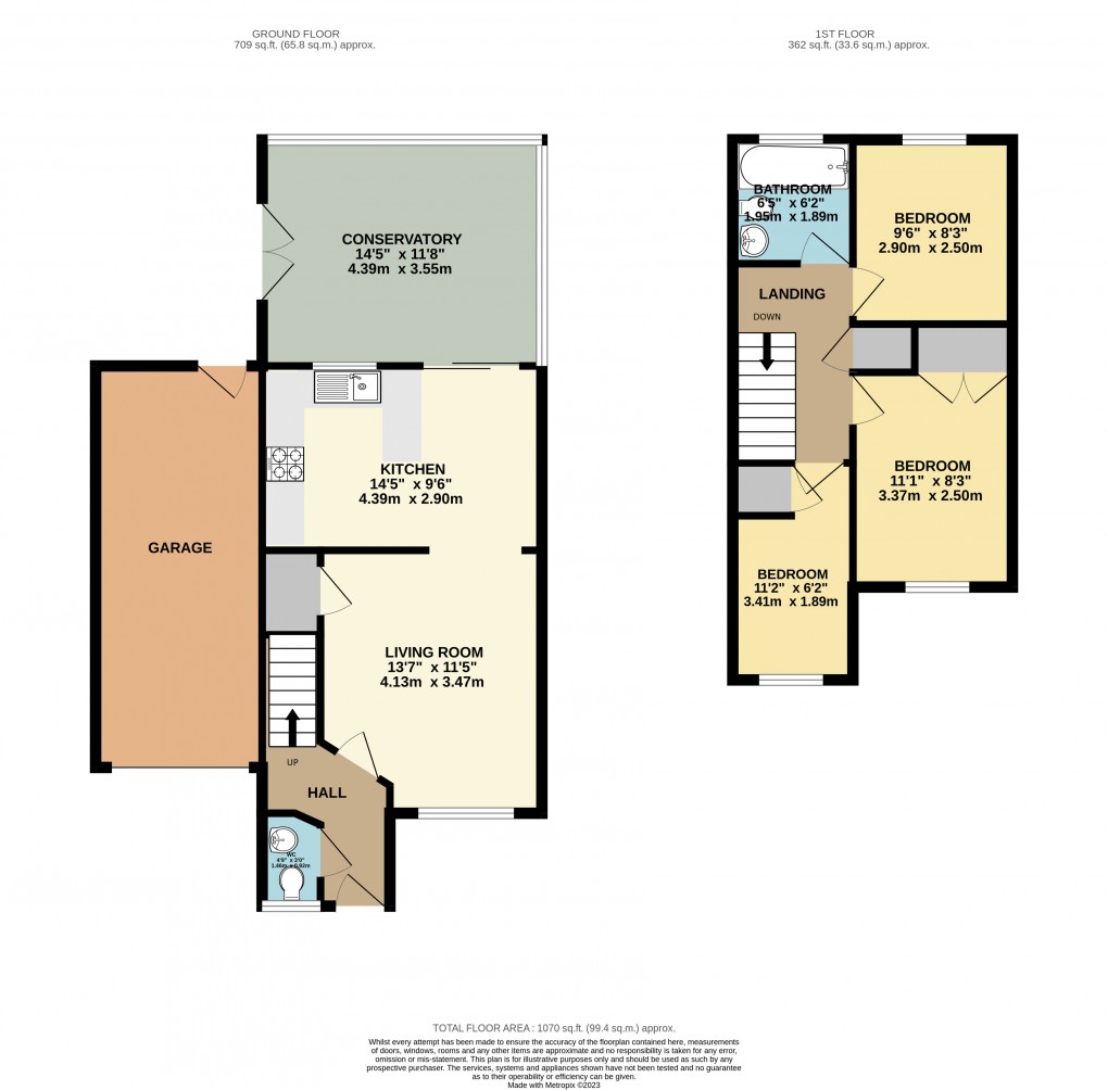 Floorplan for Oldbrook, Milton Keynes, Buckinghamshire