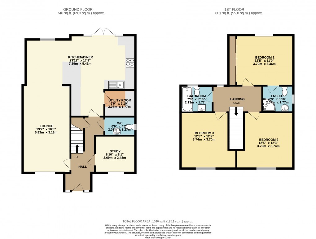 Floorplan for Stoke Goldington, Newport Pagnell