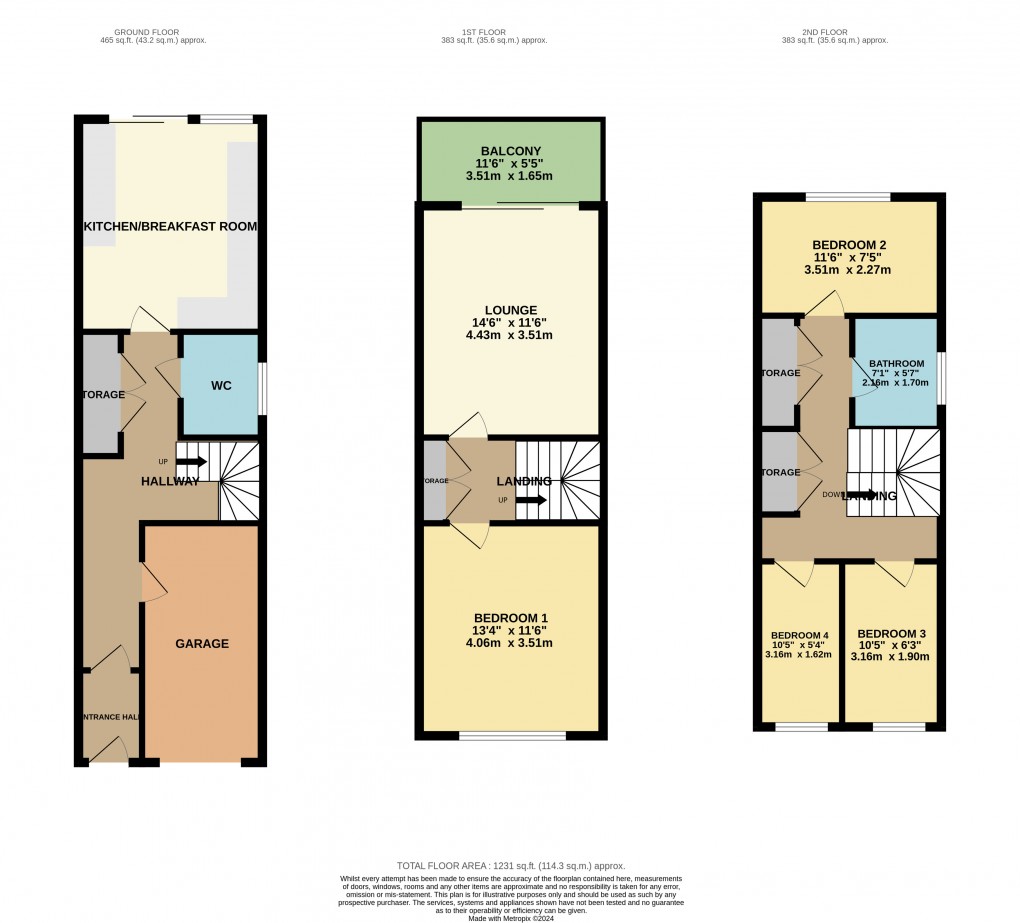 Floorplan for Fishermead, Milton Keynes, Bucks