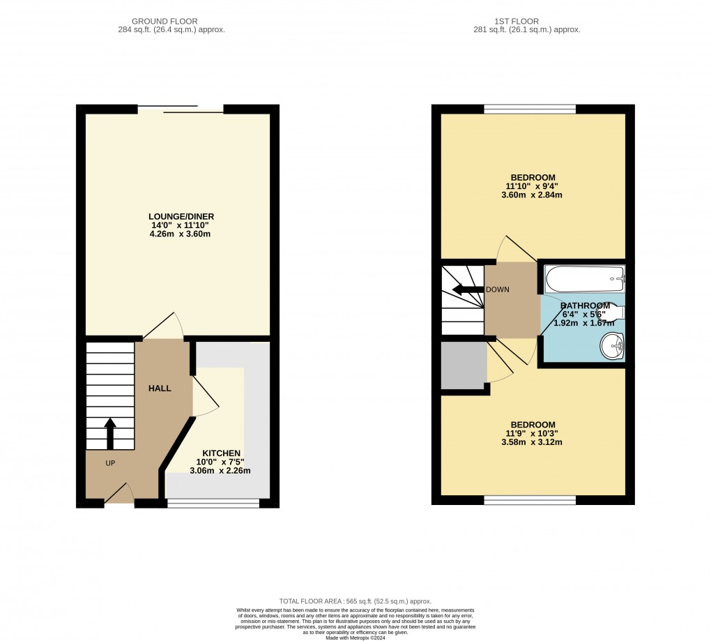 Floorplan for Oldbrook, Milton Keynes, Buckinghamshire