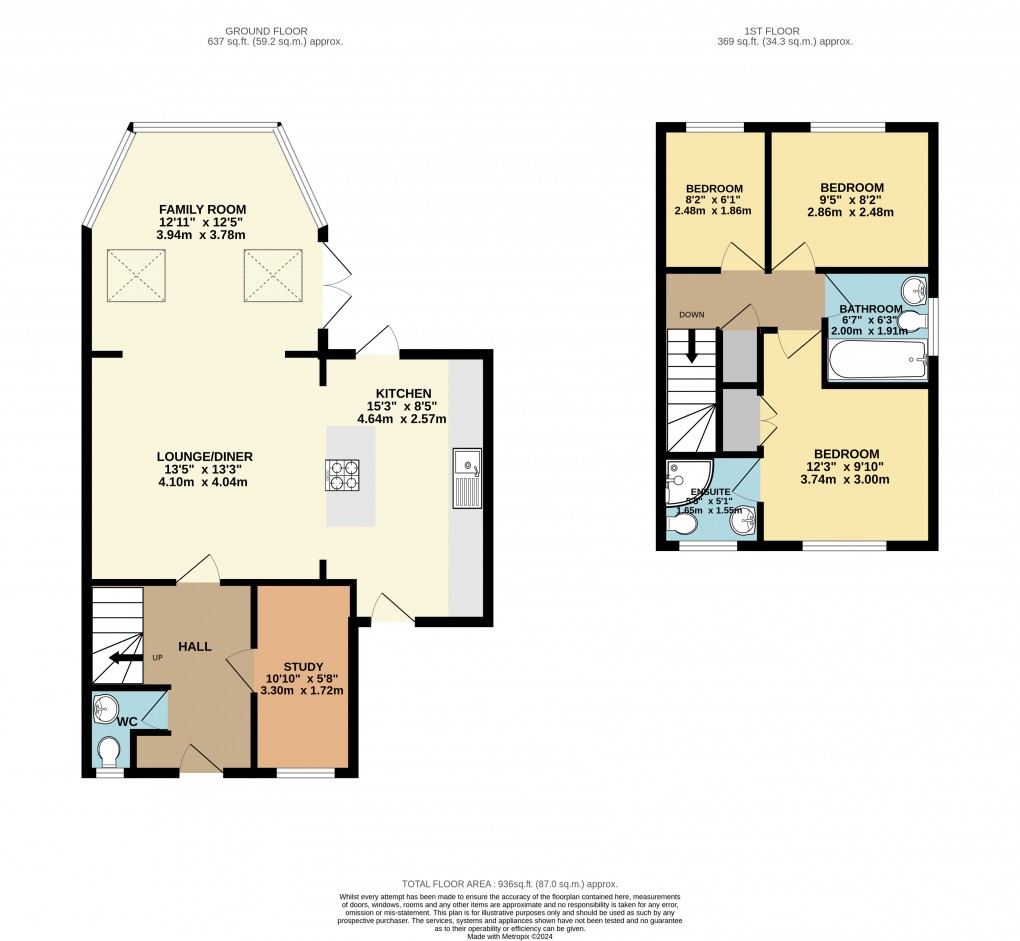 Floorplan for Monkston, Milton Keynes, Buckinghamshire