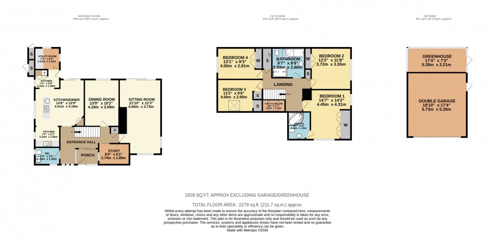 Floorplan for Grafton Regis, Towcester, Northamptonshire
