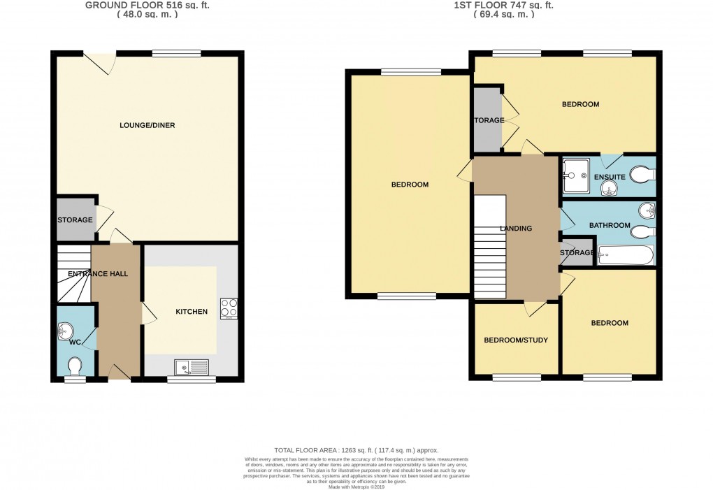 Floorplan for Broughton, Milton Keynes, Buckinghamshire