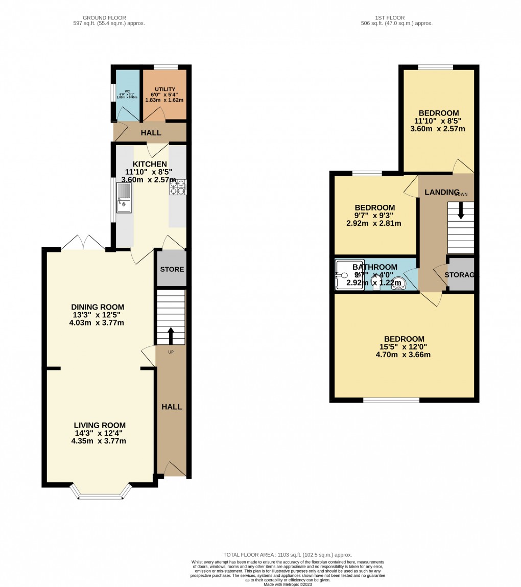 Floorplan for New Bradwell, Milton Keynes, Buckinghamshire
