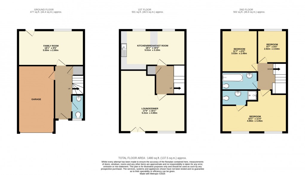 Floorplan for Ashland, Milton Keynes