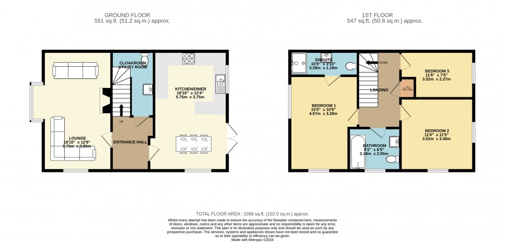 Floorplan for Olney, Buckinghamshire