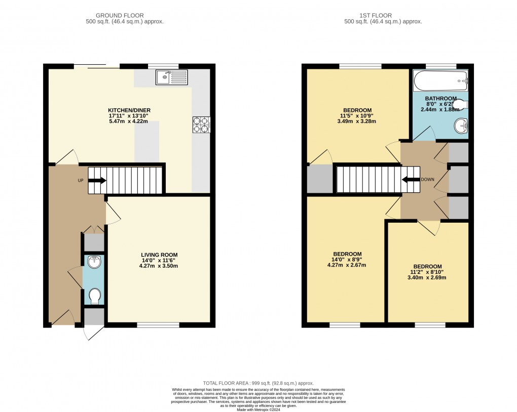 Floorplan for Downs Barn