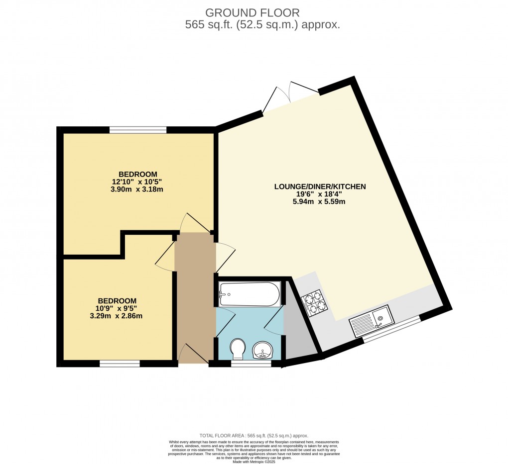 Floorplan for Willen Park, Milton Keynes, Buckinghamshire