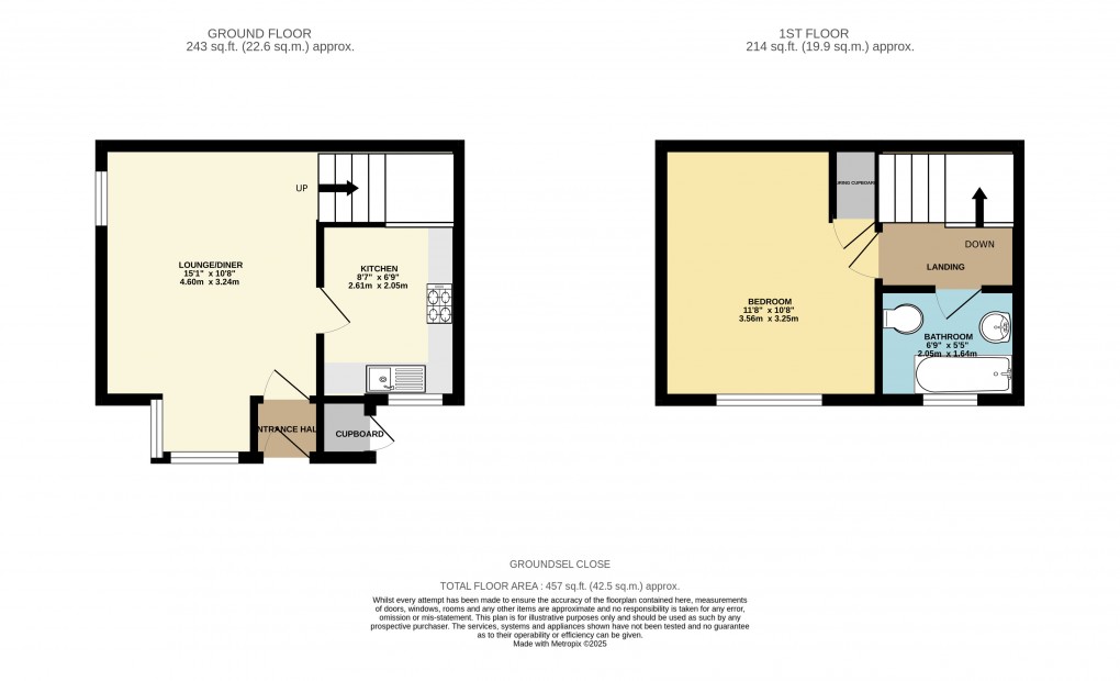 Floorplan for Walnut Tree, Milton Keynes, Bucks