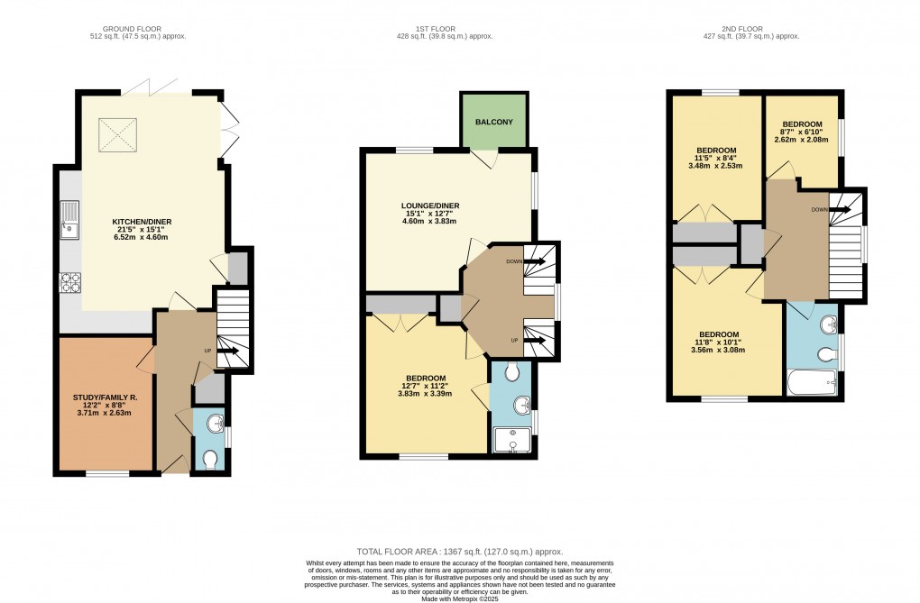 Floorplan for Oxley Park, Milton Keynes, Buckinghamshire