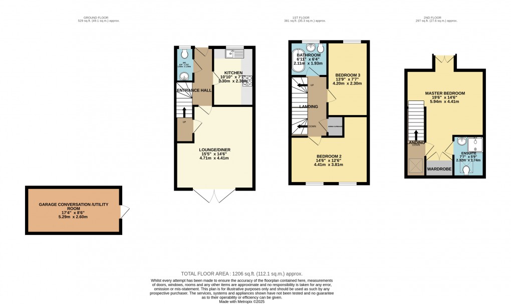 Floorplan for Broughton, Milton Keynes, Bucks