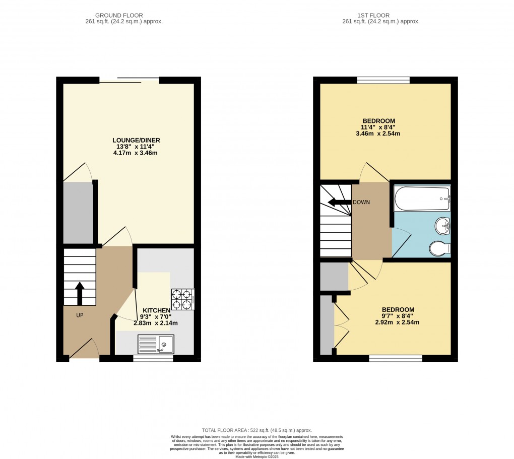 Floorplan for Monkston, Milton Keynes, Buckinghamshire