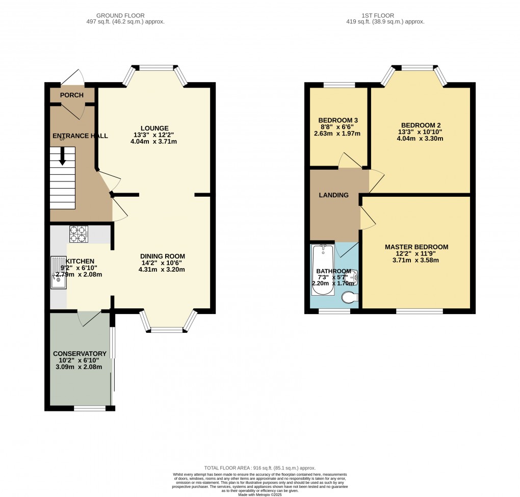 Floorplan for Northampton, Northamptonshire