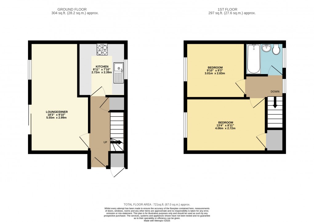 Floorplan for Walnut Tree, Milton Keynes