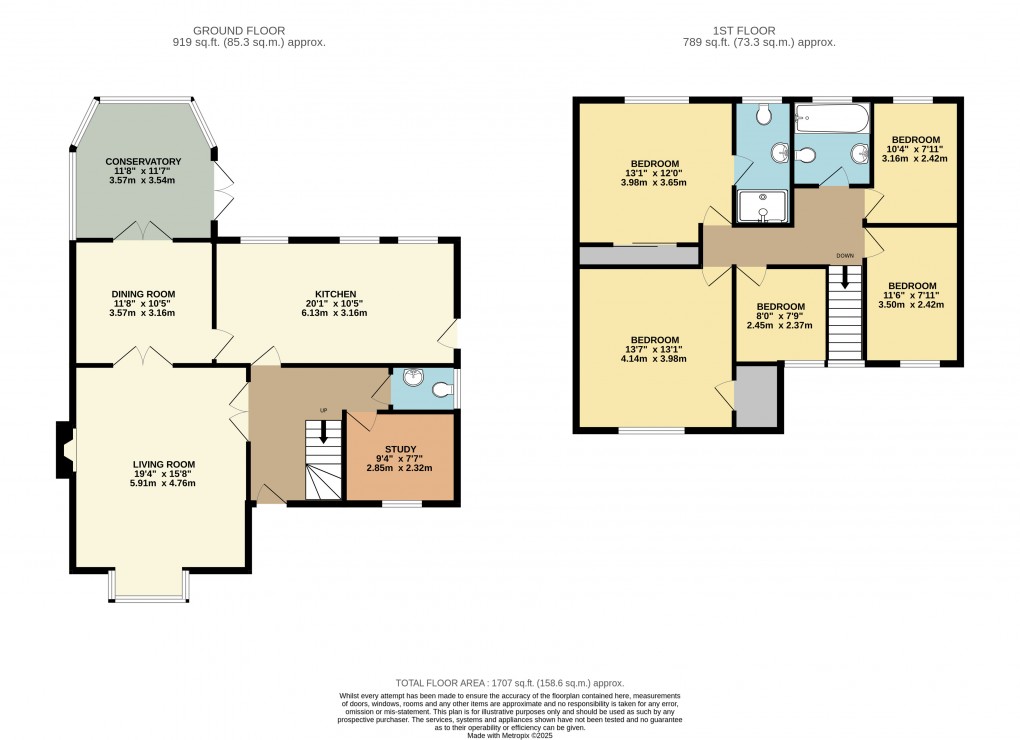 Floorplan for Shenley Church End, Milton Keynes, Buckinghamshire