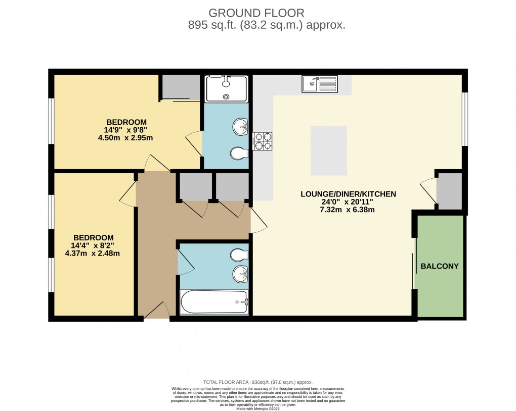 Floorplan for Brooklands, Milton Keynes, Buckinghamshire
