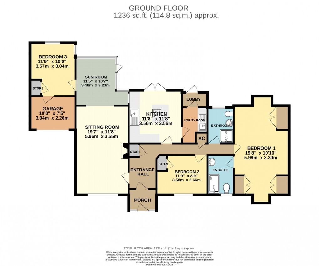 Floorplan for Yardley Road, Olney, Buckinghamshire