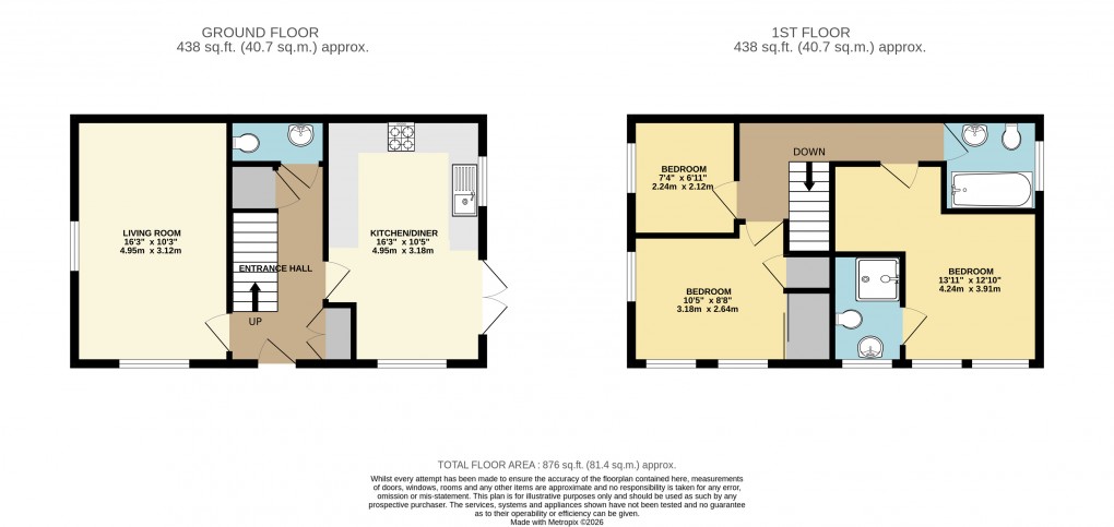 Floorplan for Fairfields, Milton Keynes, Buckinghamshire