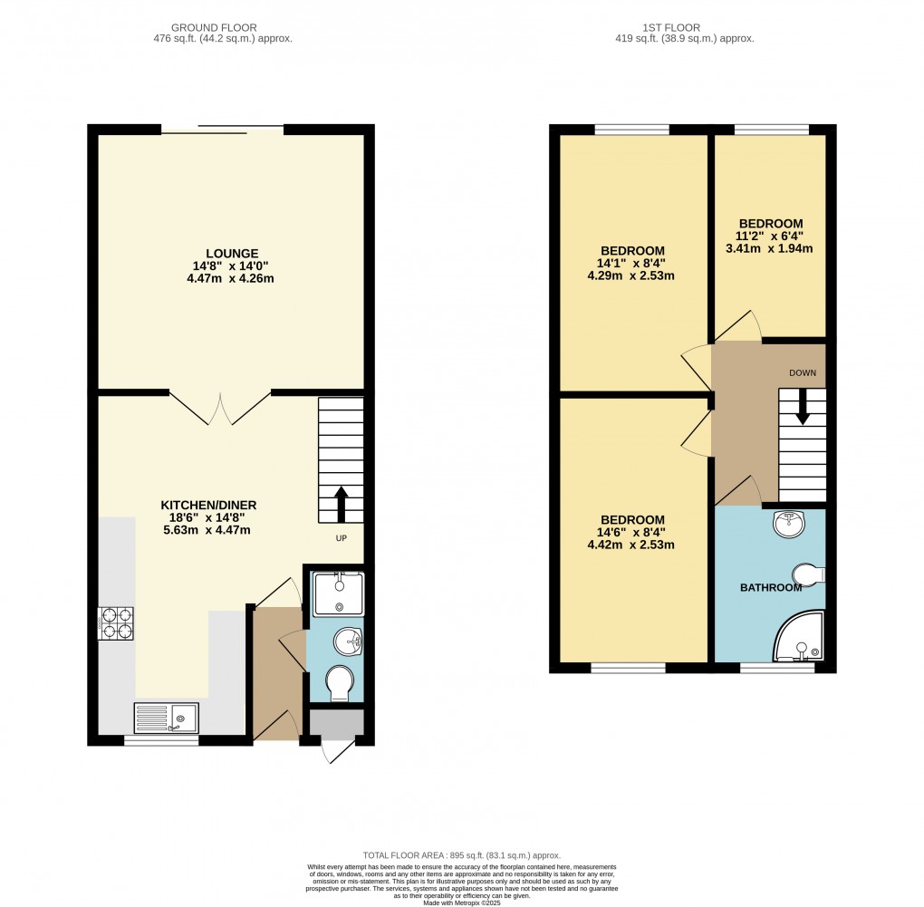 Floorplan for Coffee Hall, Milton Keynes, Bucks