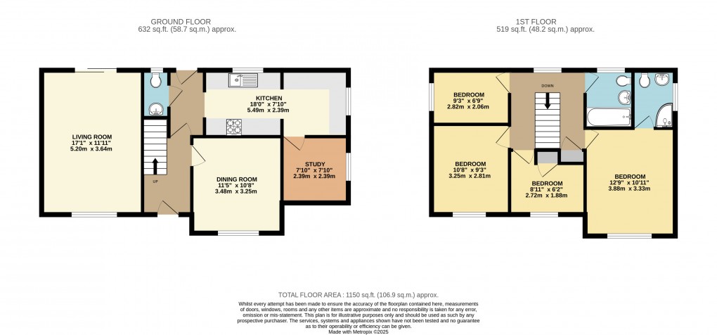 Floorplan for Bancroft, Milton Keynes, Buckinghamshire