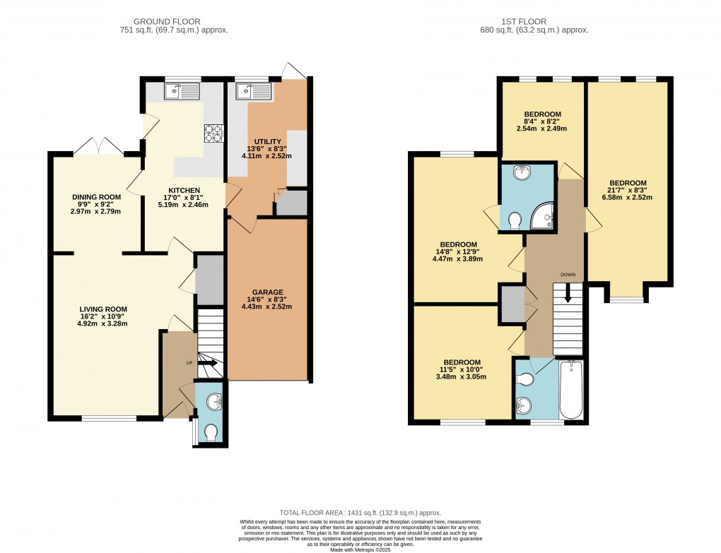 Floorplan for Downs Barn