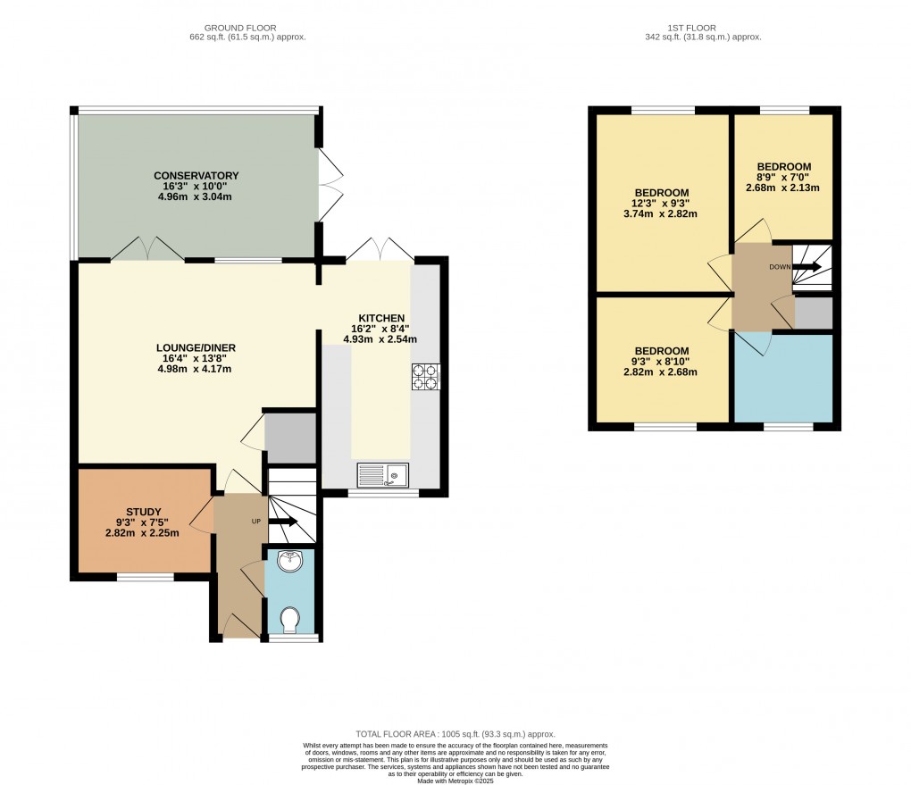 Floorplan for Shenley Brook End