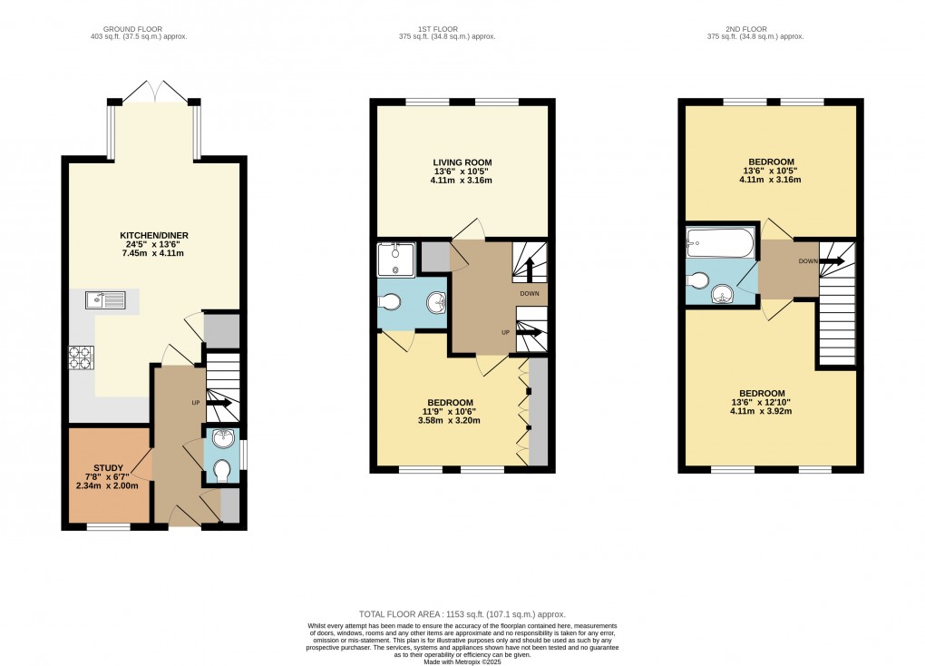 Floorplan for Brooklands, Milton Keynes, Bucks