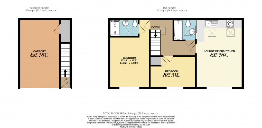 Floorplan for Broughton, Milton Keynes, Buckinghamshire