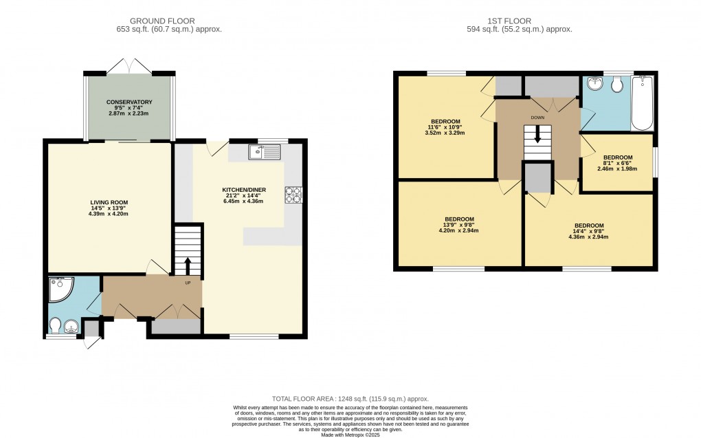 Floorplan for Hodge Lea, Milton Keynes, Buckinghamshire