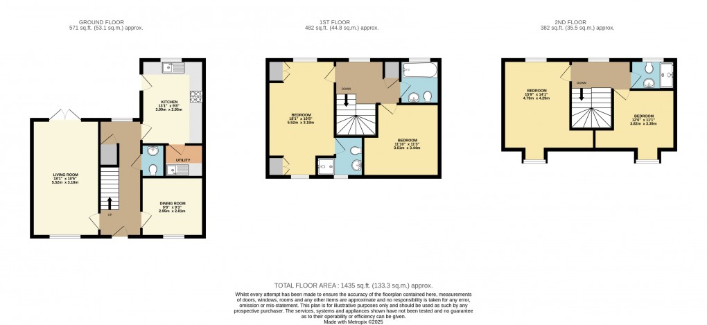 Floorplan for Broughton, Milton Keynes, Buckinghamshire