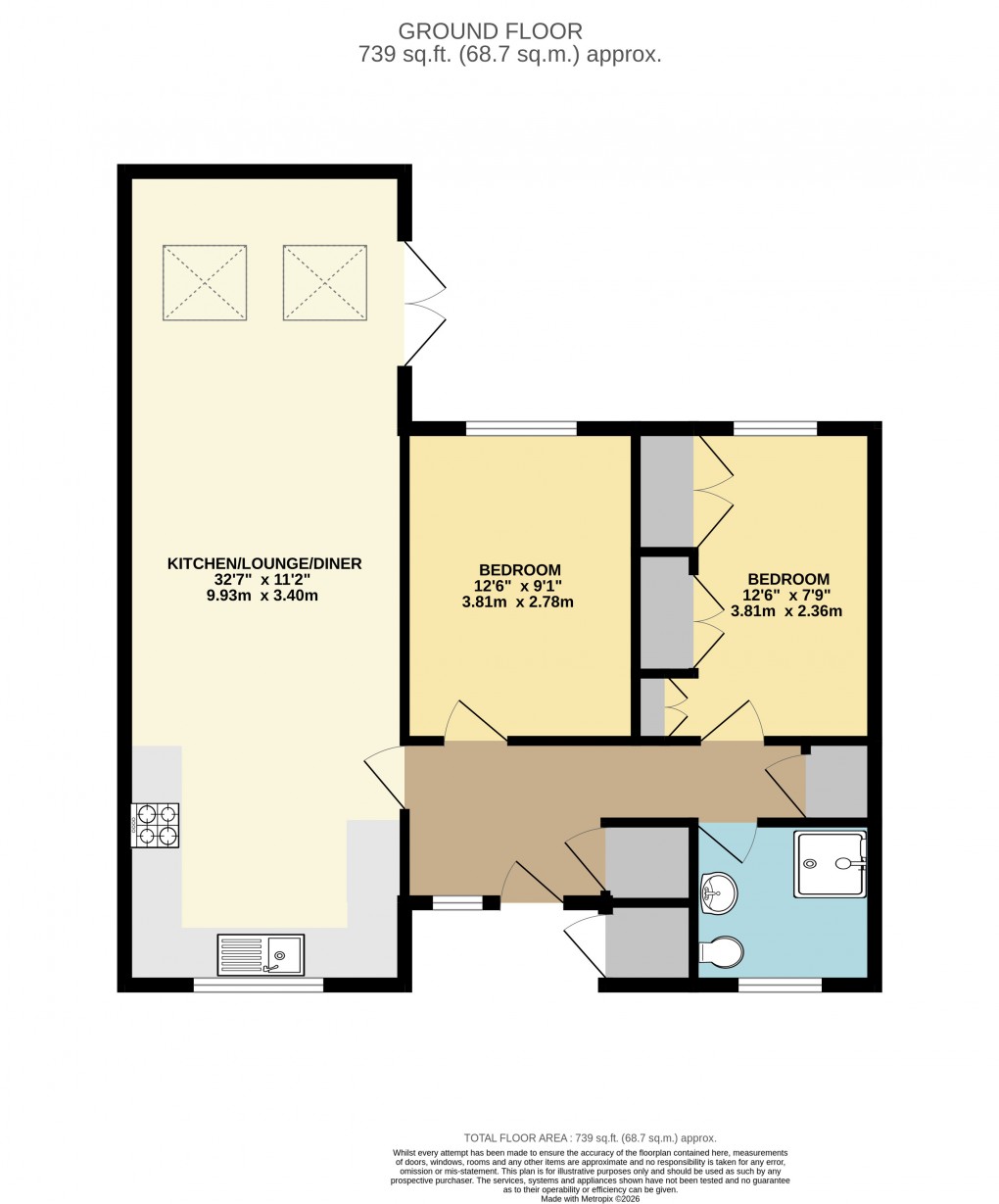 Floorplan for Shenley Brook End, Milton Keynes, Bucks