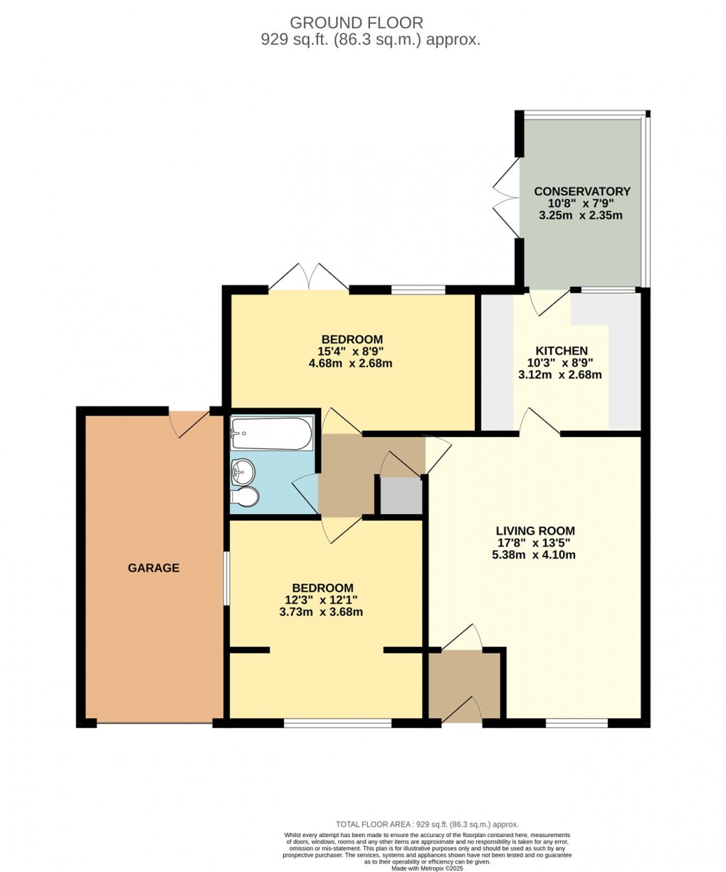 Floorplan for Oldbrook, Milton Keynes, Buckinghamshire